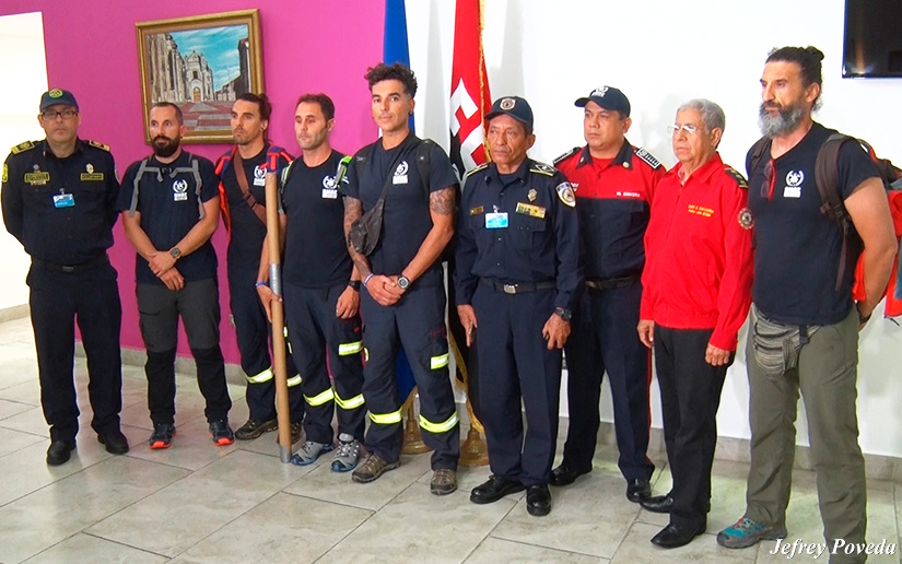 Instructores españoles llegan a Nicaragua para capacitar a bomberos 