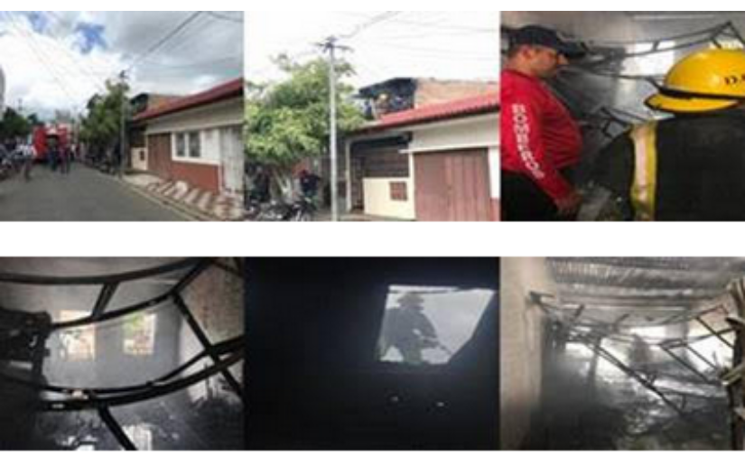 Bomberos Unificados controlan incendio en vivienda en Estelí