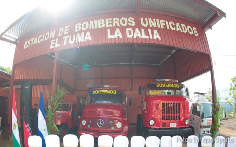 El Tuma-La Dalia ya tiene estación de Bomberos Unificados