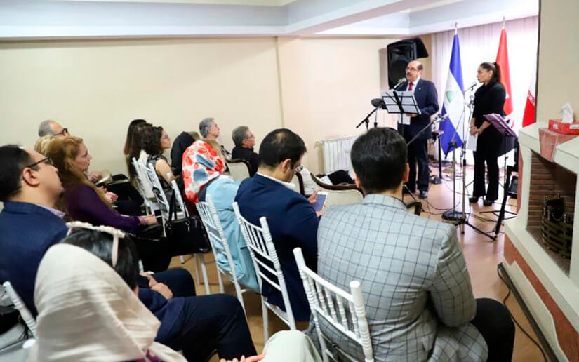 Embajada de Nicaragua en Irán celebran el 40 aniversario de la Revolución Sandinista
