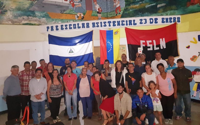 Encuentro de Solidaridad con Nicaragua desde la Fundación Integración 23 de la emblemática parroquia 23 de Enero de Caracas