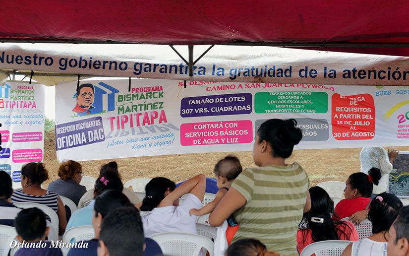 Inicia lotificación del Programa Bismarck Martínez en Tipitapa