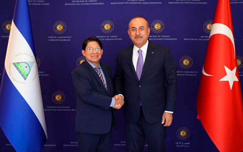 Canciller de Nicaragua sostiene encuentro con Ministro de Relaciones Exteriores de Turquía