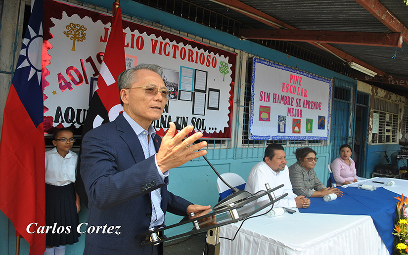 Taiwán dona 1 millón 960 mil dólares para la merienda escolar en Nicaragua