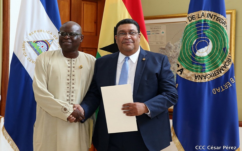 Nicaragua y Ghana estrechan relaciones diplomáticas