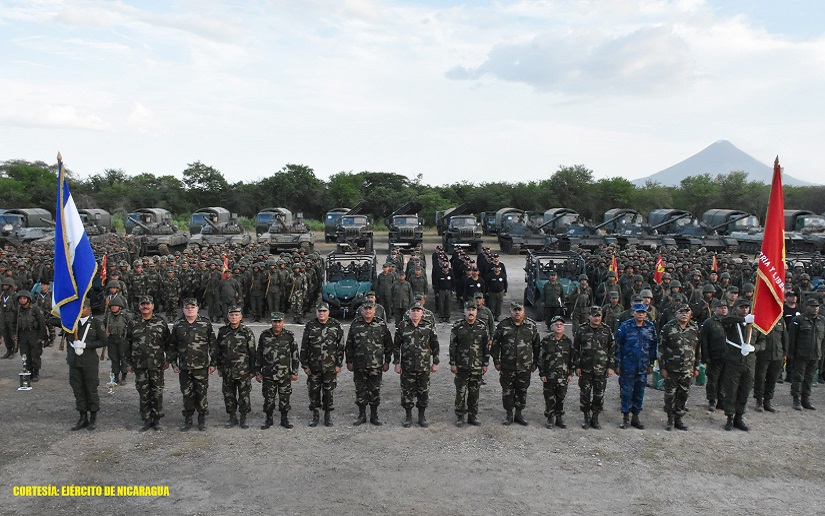Ceremonia de clausura de los Juegos Militares del Ejército de Nicaragua 2019