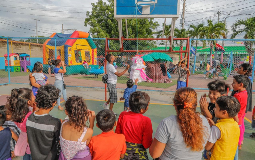 En homenaje a Fidel y a Tomás llevaron recreación y cariño a niños en los parques de Managua (+FOTOS)