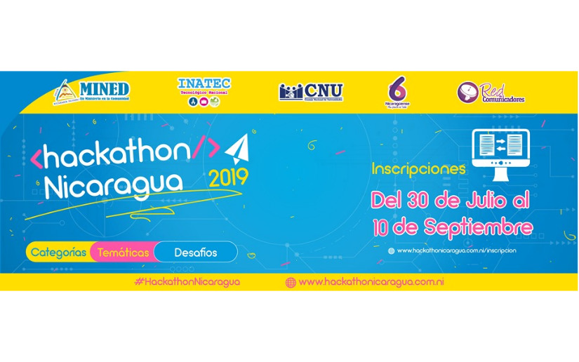 Inscripciones abiertas al Hackathon Nicaragua 2019 
