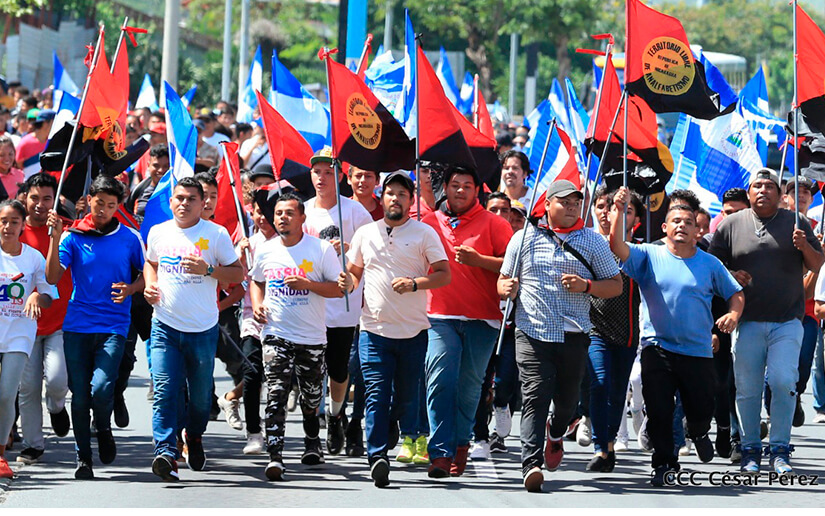 Juventud Sandinista celebra 40 años de fundación y 39 años de la Cruzada Nacional de Alfabetización