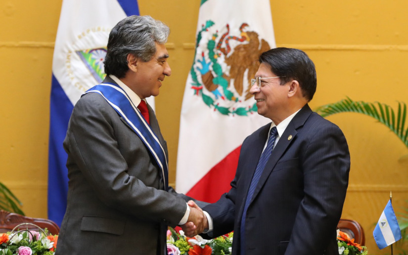Gobierno de Nicaragua entrega Orden José de Marcoleta en el grado de Gran Cruz a embajador de México