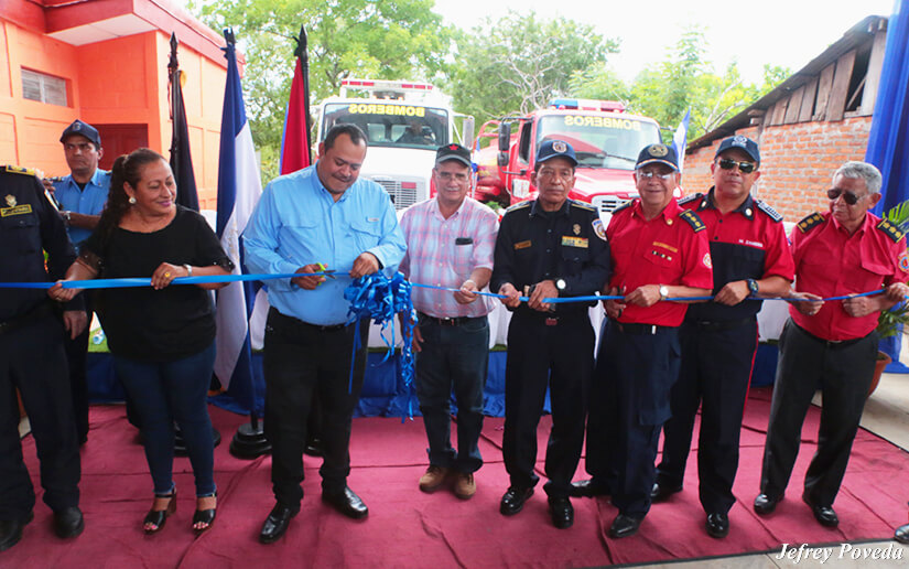 Inauguran estación de bomberos en Puerto Sandino
