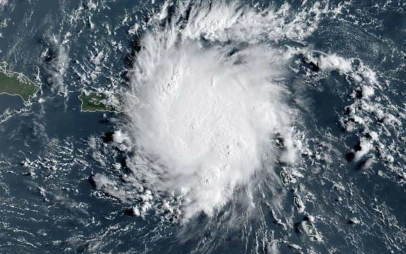 Dorian se aproxima a Puerto Rico e islas Vírgenes