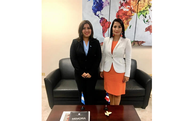 Embajadora de Nicaragua en República Dominicana realiza visita de cortesía a viceministra de Relaciones Exteriores