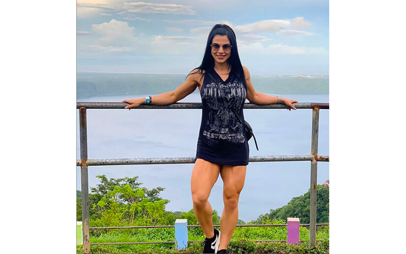 Eva Andressa conocida como la diosa del fitness se encuentra en Nicaragua