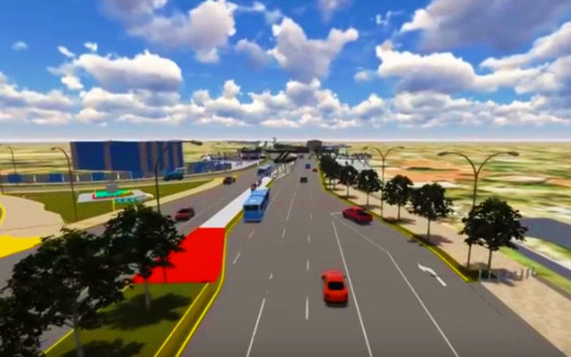 Ruta de desvío por construcción de la Pista Juan Pablo II en Managua