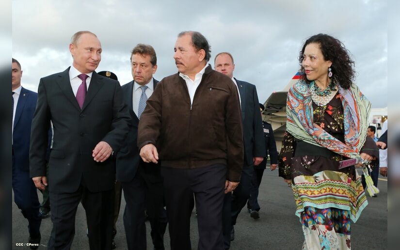 Presidente Daniel Ortega y Compañera Rosario Murillo envían mensaje de felicitación al Presidente de Rusia