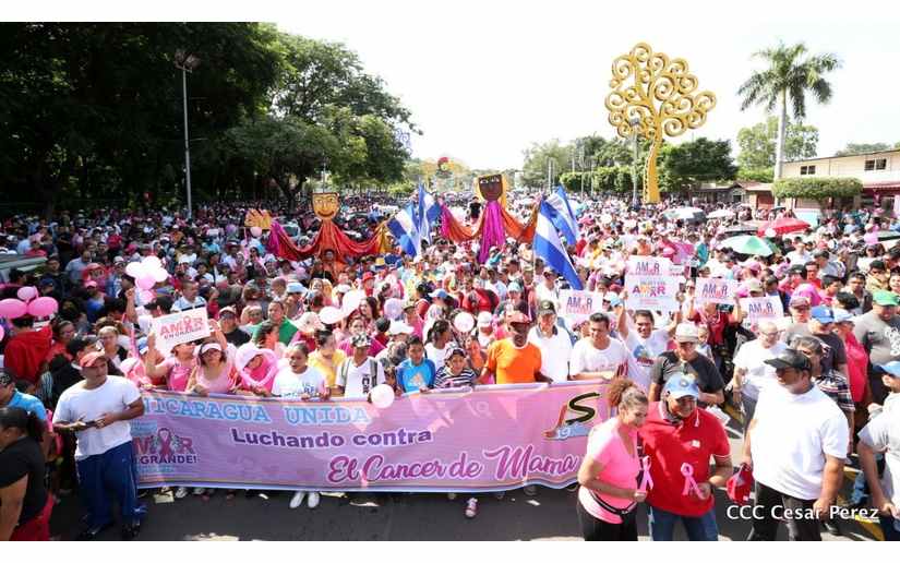 Nicaragua se une en solidaridad con las pacientes que sufren cáncer de mama