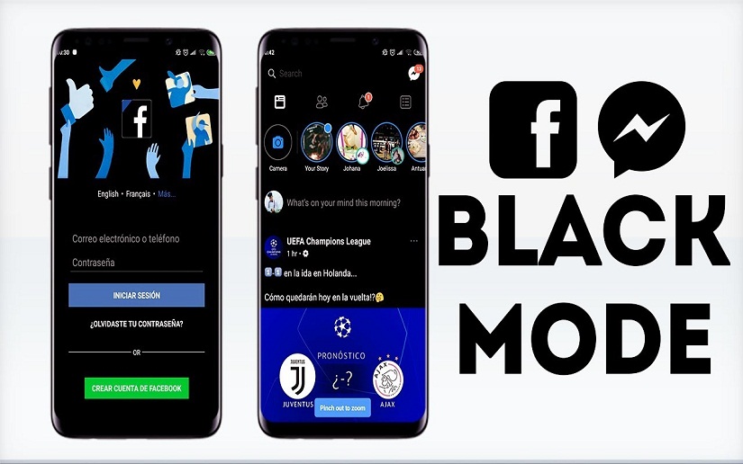 Así luce Facebook con su nuevo rediseño y modo oscuro
