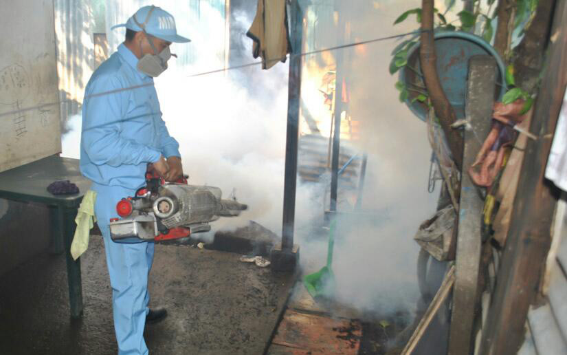 Continúa la lucha antiepidemica contra el Dengue en el barrio Grenada