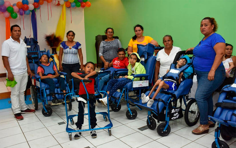 Gobierno Sandinista brinda acompañamiento a los familiares de niños con parálisis cerebral 