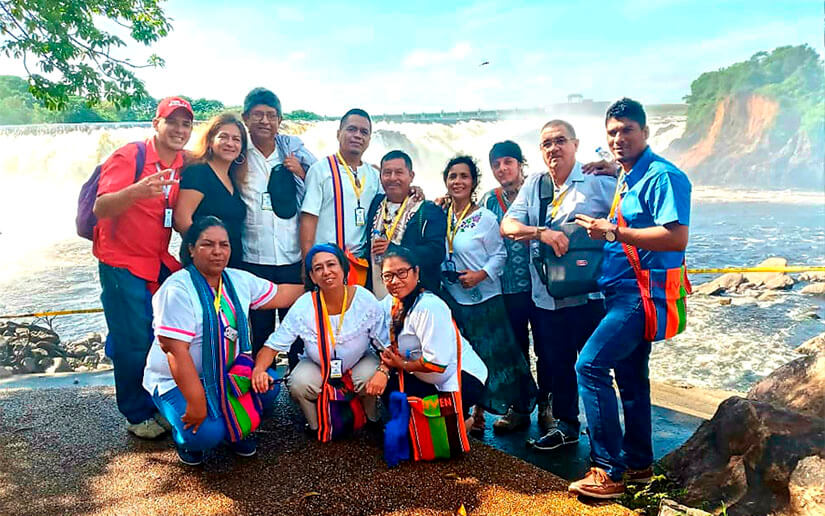 Representación de Nicaragua presente en el I Encuentro Internacional de Pueblos originarios en Venezuela