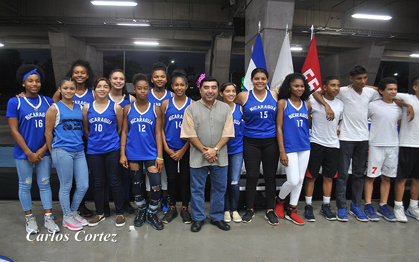 Abanderan a selección U14 que representará a Nicaragua en Torneo Centroamericano de Baloncesto