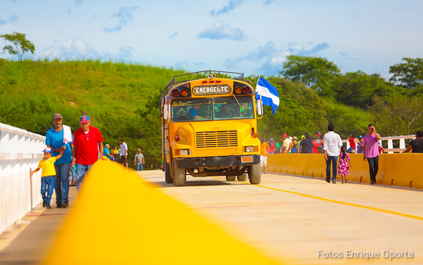 Gobierno Sandinista inaugura puente Rodeo Grande en Somotillo, Chinandega