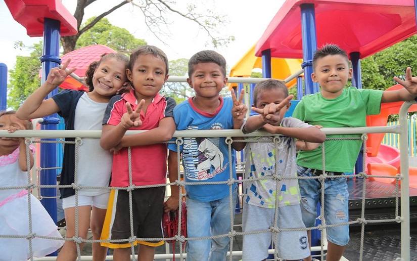 Niñez de Nicaragua goza de su derecho a la sana recreación