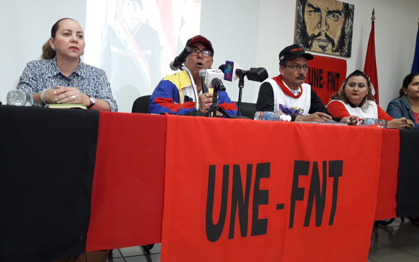 Central Sindical UNE-FNT rechaza golpe de estado contra el presidente Evo Morales