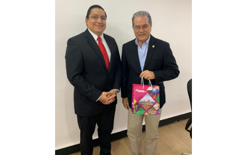 Embajador de Nicaragua visita al presidente de la cámara de comercio exterior