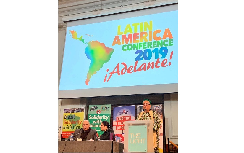 Pueblo británico expresa su apoyo a la Revolución y al Gobierno Sandinista en la Conferencia de Solidaridad “América Latina 2019”