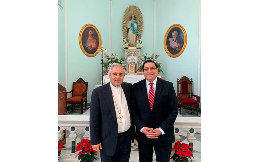Embajador de Nicaragua en Costa Rica realiza visita de cortesía al Nuncio Apostólico 