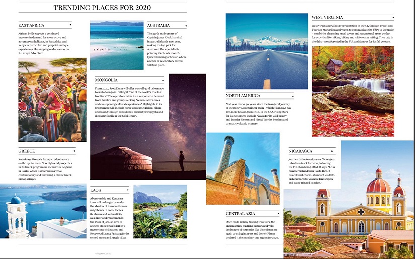 Nicaragua en edición de Navidad de la revista de turismo británica Selling Travel