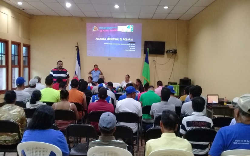 Presentan presupuesto del año 2020 en el municipio de El Rosario, Carazo