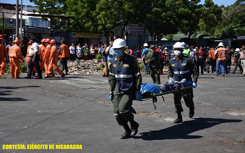 Ejército de Nicaragua participa en el IV Ejercicio Nacional de preparación para proteger la vida