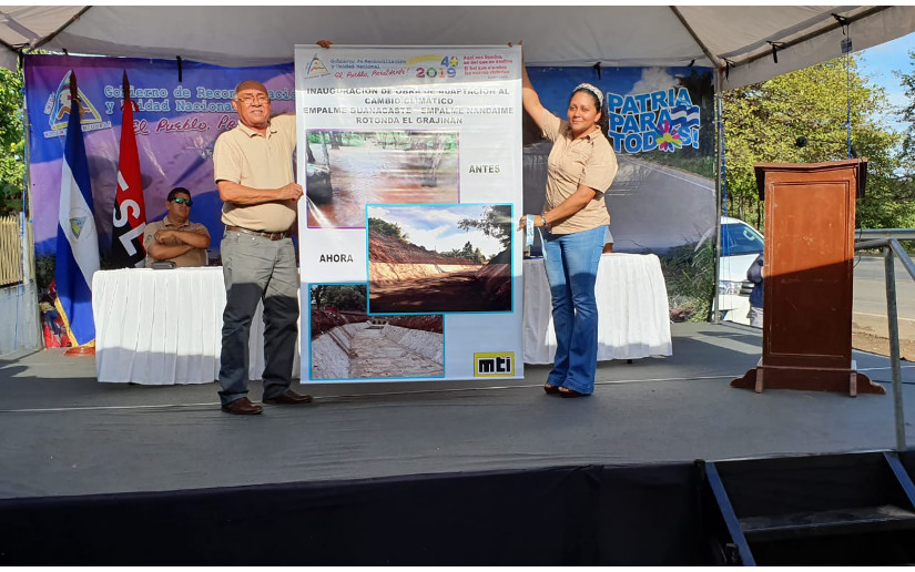 Gobierno de Nicaragua entrega obras de adaptación al cambio climático en Nandaime