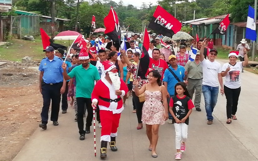 Caminata Navideña en Paz, Alegría y Esperanza en los cuatro puntos cardinales de Nicaragua