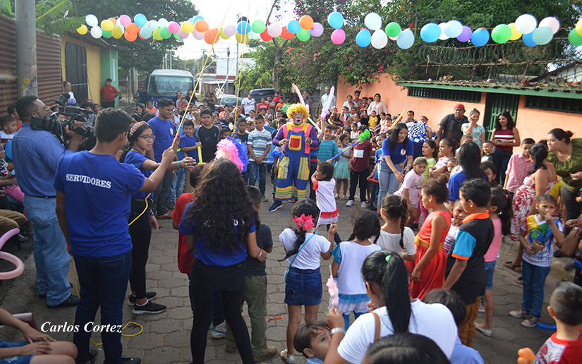 Llevan alegría y diversión a niños y niñas del sector Suroriental de Managua