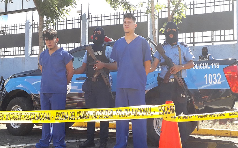 Policía Nacional detiene a los autores de tentativa de homicidio en un bar de Managua