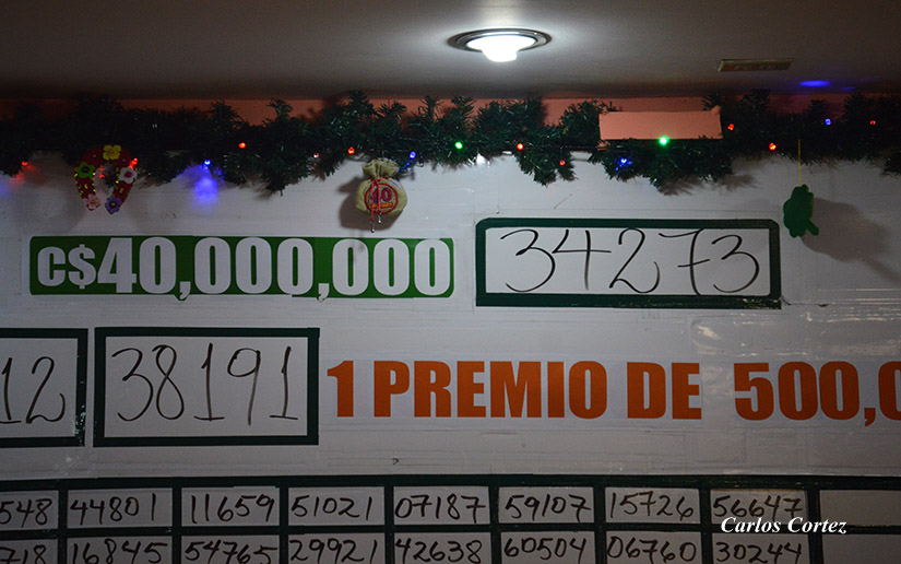 Premio Mayor del Retumbo Navideño de la Lotería cayó en Managua