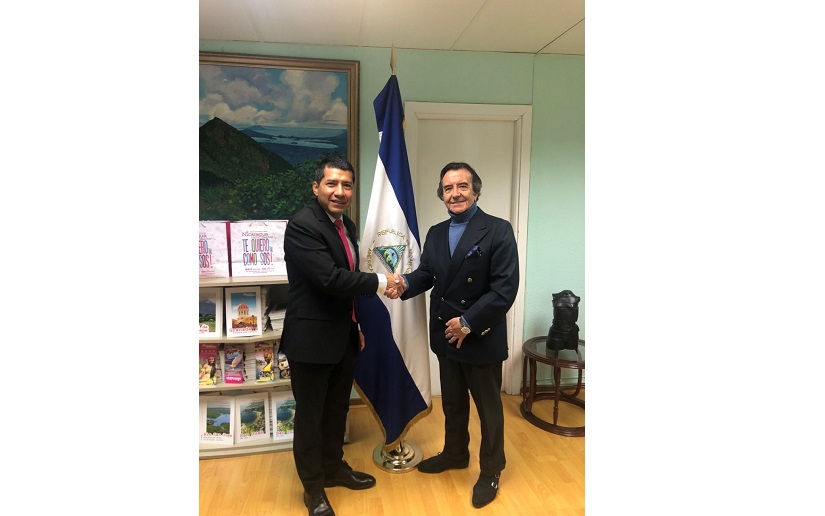 Reconocido empresario teatral y promotor español visita la Embajada de Nicaragua en España