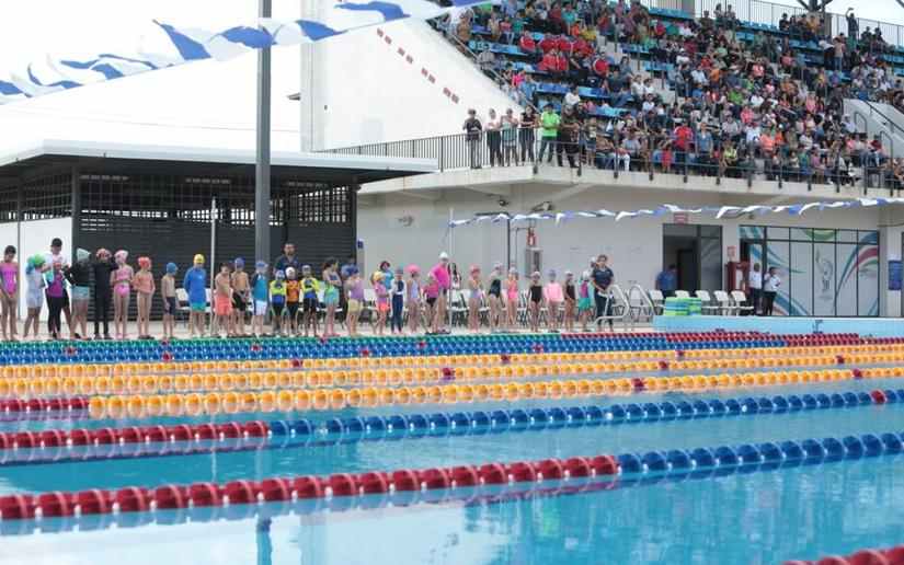 Alcaldía de Managua realiza competencia de natación en piscinas Michele Richardson
