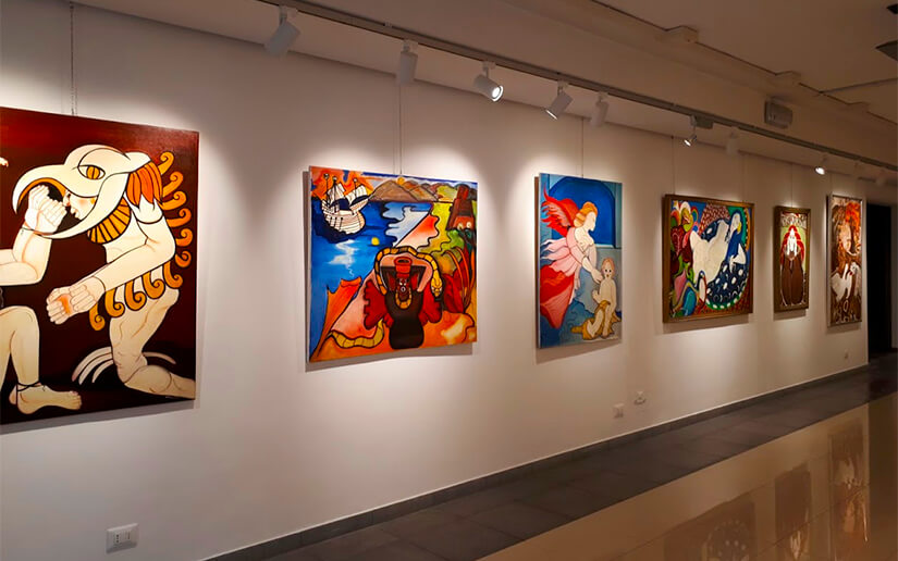 Inauguran muestra de artista nicaragüense en Roma