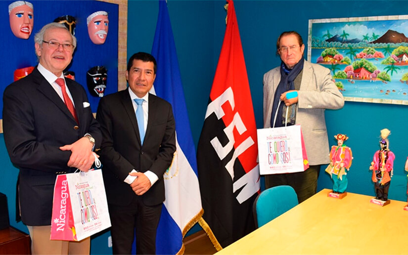 Directivos de la Fundación Española Paz y Cooperación visitan Embajada de Nicaragua 