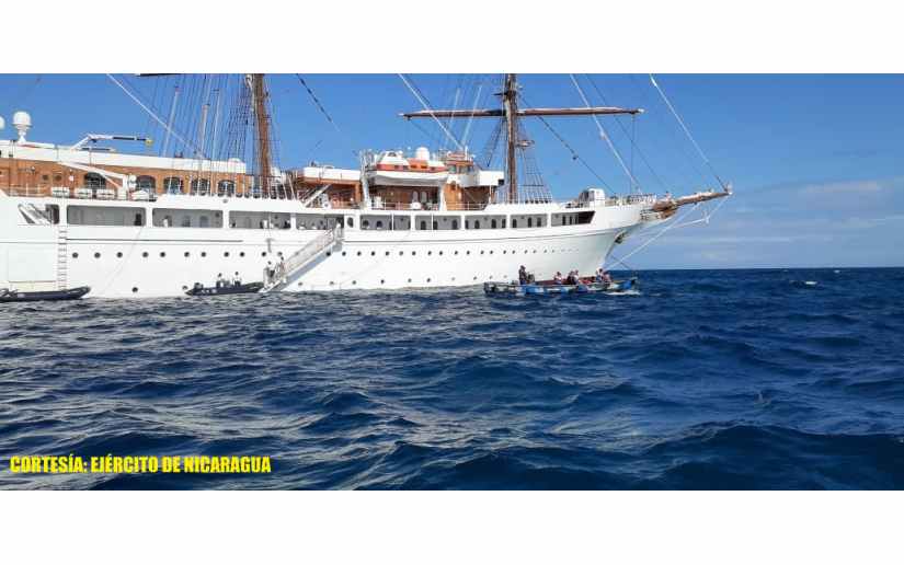Fuerza Naval brindó seguridad al arribo del crucero Sea Cloud II