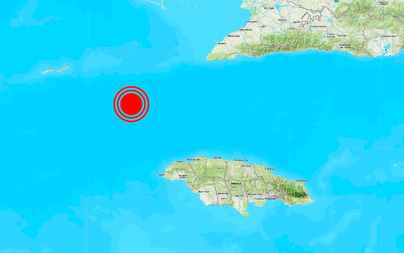 Reportan fuerte terremoto frente a las costas de Jamaica
