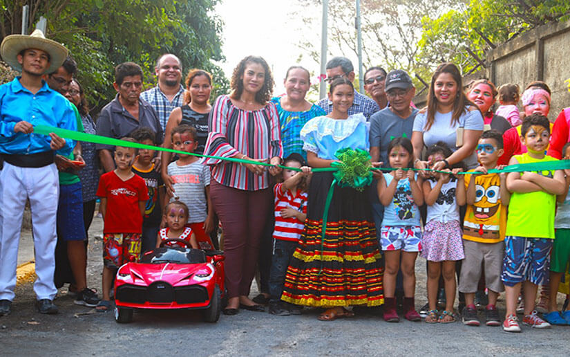 Alcaldía de Managua entrega calles revestidas en el distrito IV de Managua