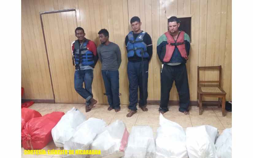 Ejército de Nicaragua incautó droga al narcotráfico en Cabo Gracias a Dios