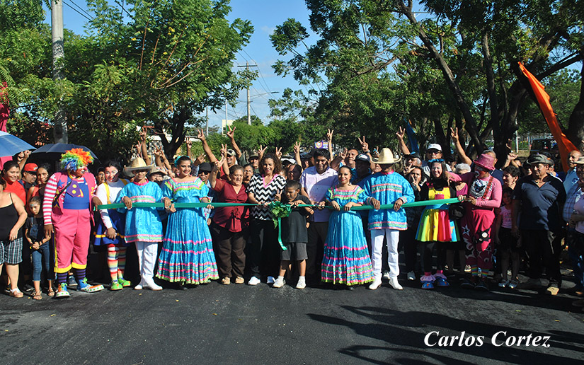 Alcaldía de Managua construye más calles para el pueblo en el barrio Miguel Gutiérrez