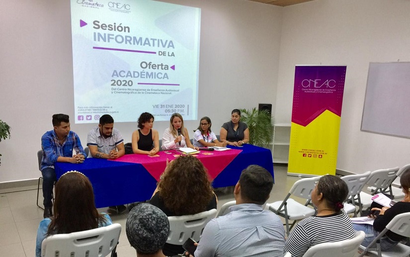 El Centro Nicaragüense de Enseñanza Audiovisual y Cinematográfica dio a conocer la oferta académica 2020